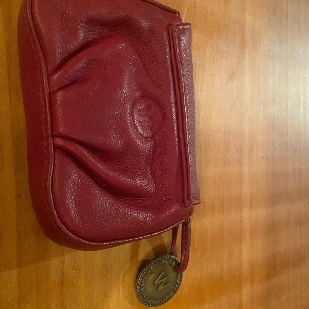 Red Leather Card Wallet - Picture 4 of 5